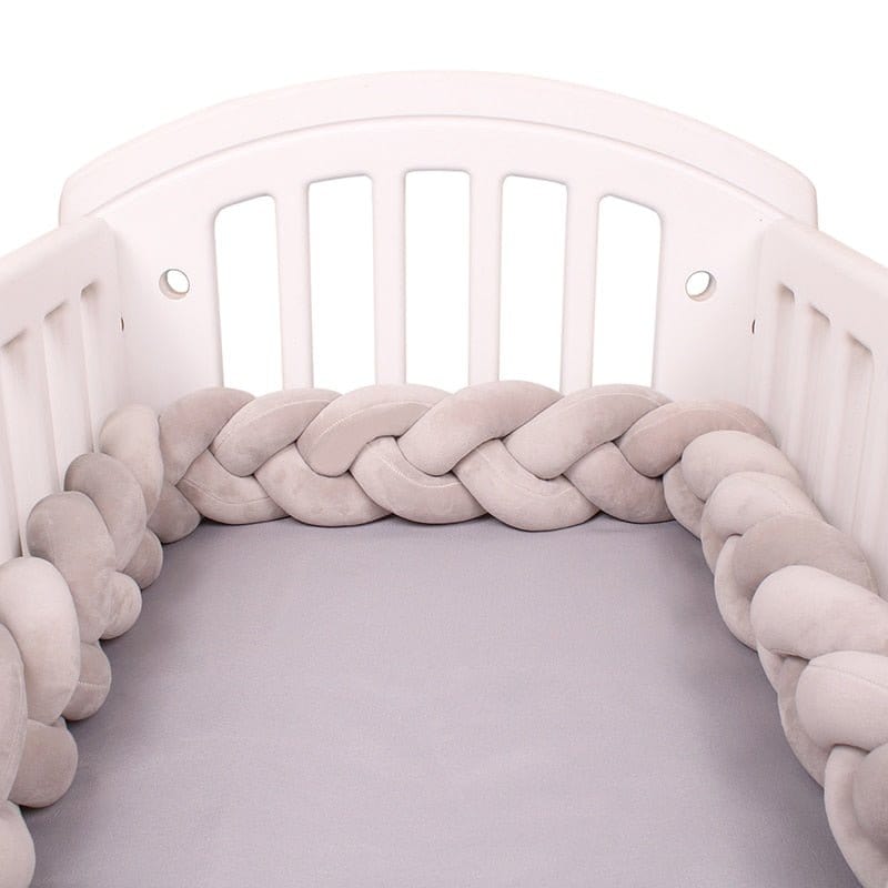 Gris / 100 cm Contour de Lit pour Bébé