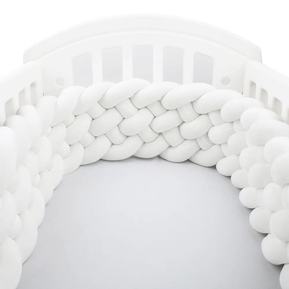 Blanc Grosse Tresse de Lit Blanc