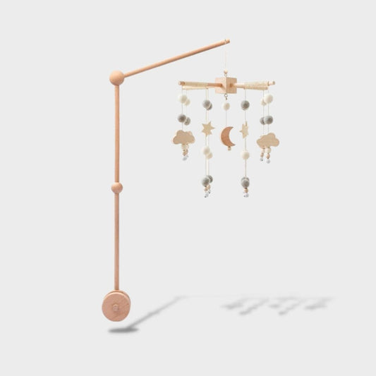 Mobile Bébé en Bois Naturel