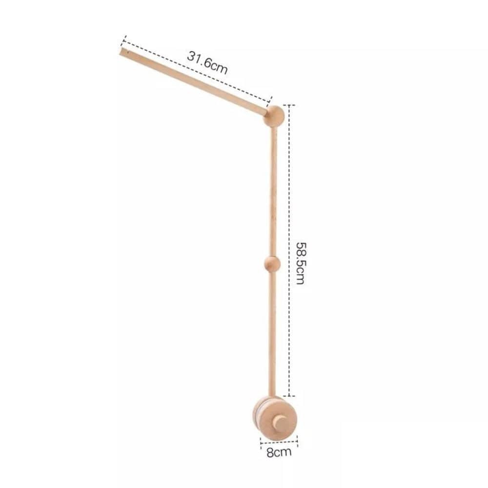 Support Mobile Bébé en Bois