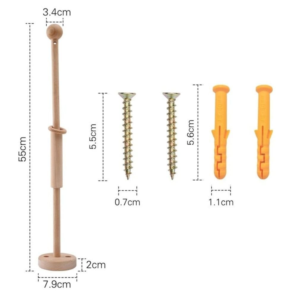 Support Mural Mobile en Bois