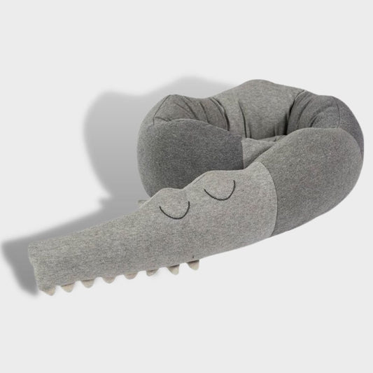 Gray Tour de Lit Crocodile