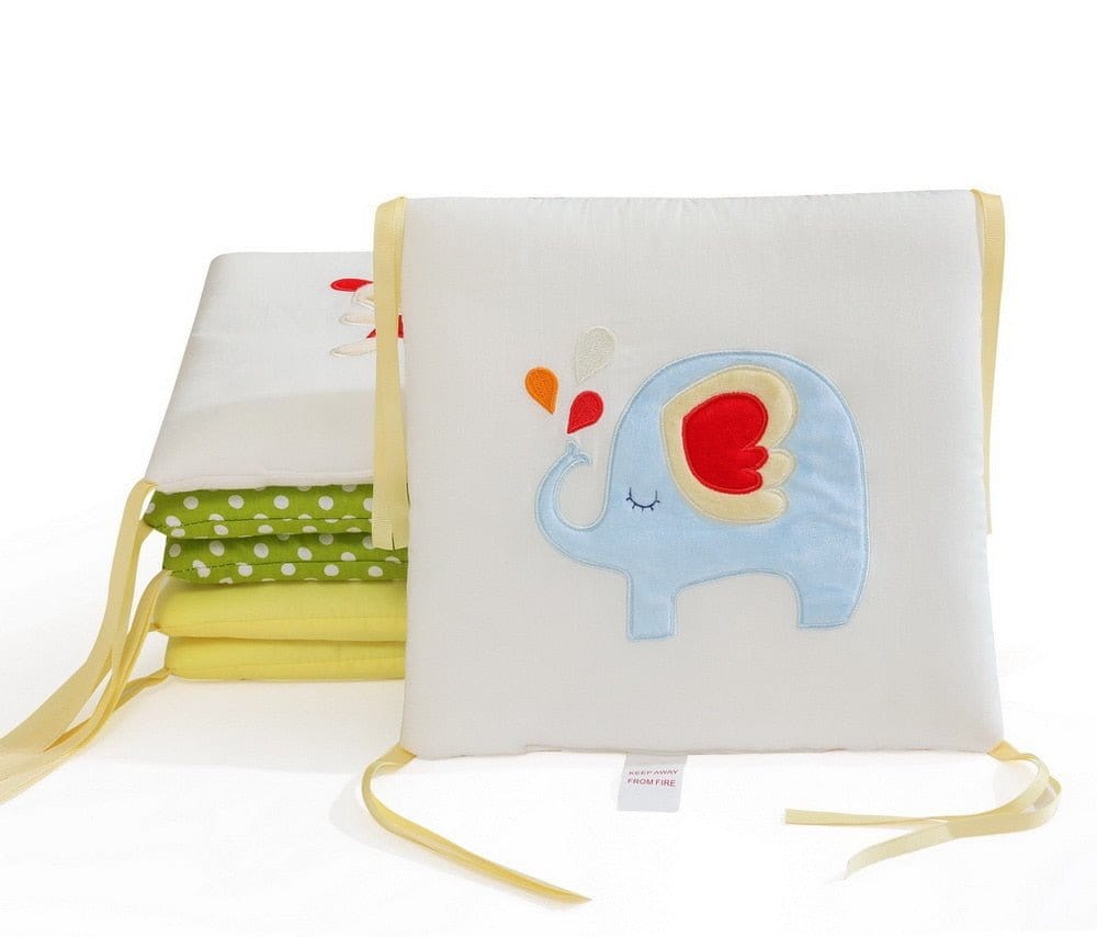 Tour de Lit Éléphant Bleu