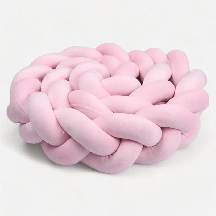 Tour de Lit Tressé Rose