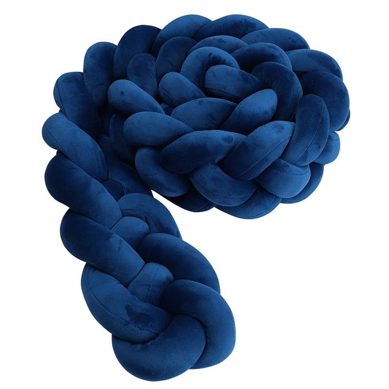 Bleu / 100 cm Tresse de Lit 3m