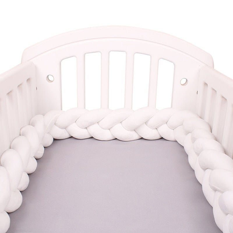 Blanc / 100 cm Tresse de Lit Blanc