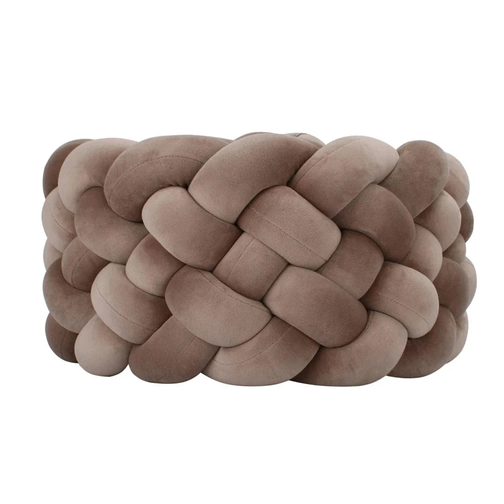 200cm Tresse de lit marron - 6 brins