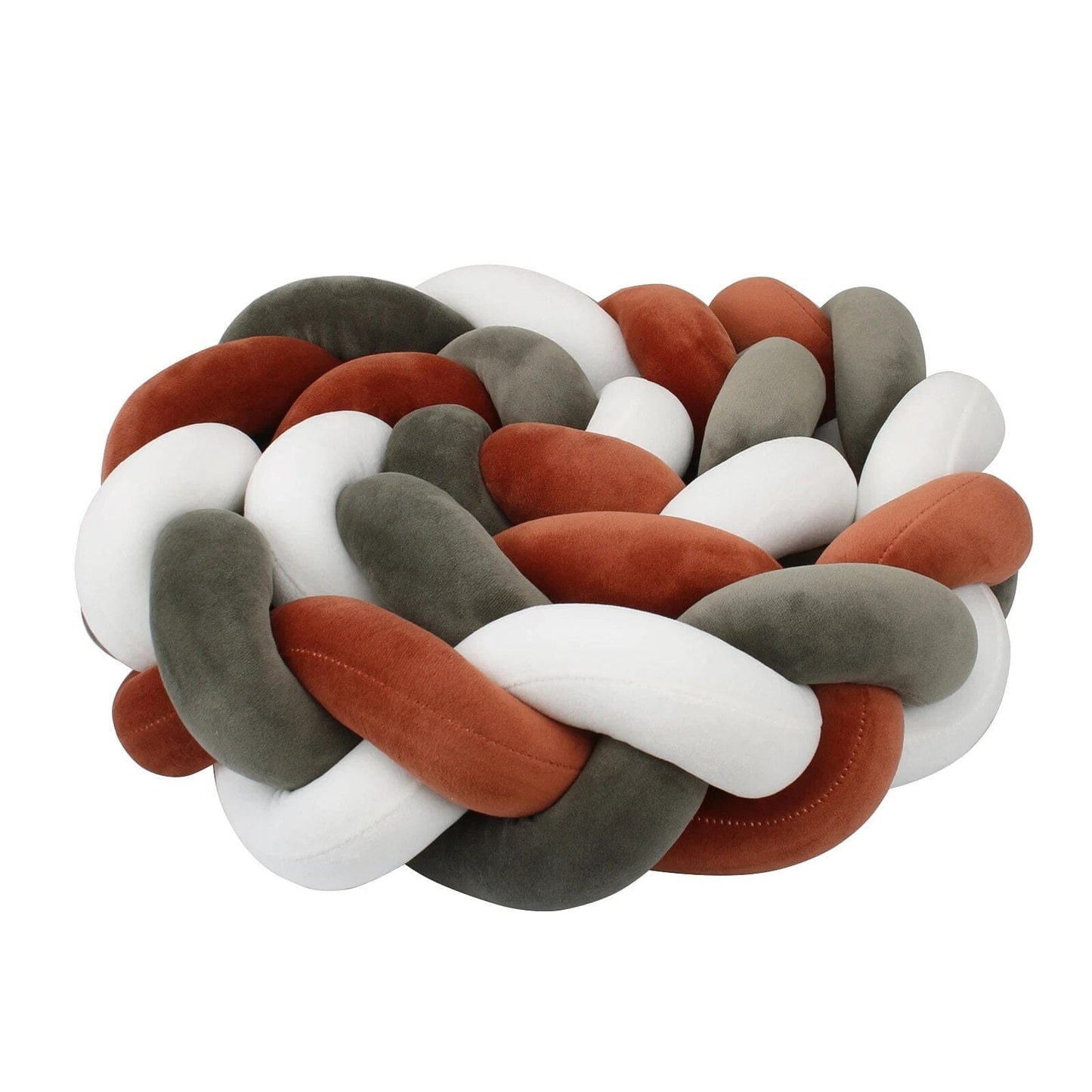 Rouge/Blanc/Noir / 100 cm Tresse de Lit Rouge