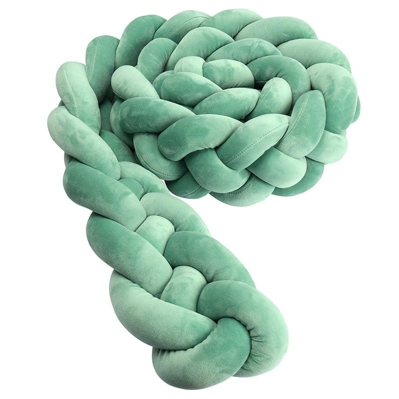 Vert / 100 cm Tresse de Lit Vert