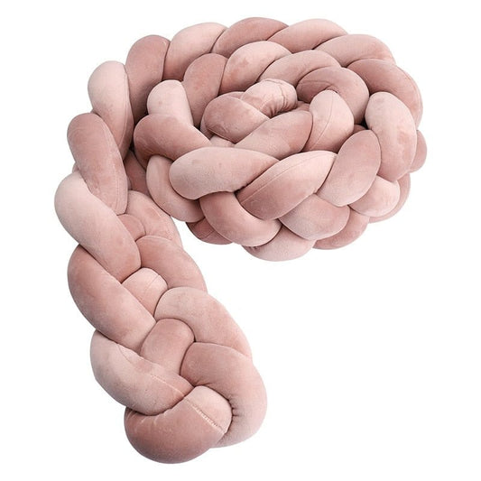 Vieux Rose / 100 cm Tresse Tour de Lit