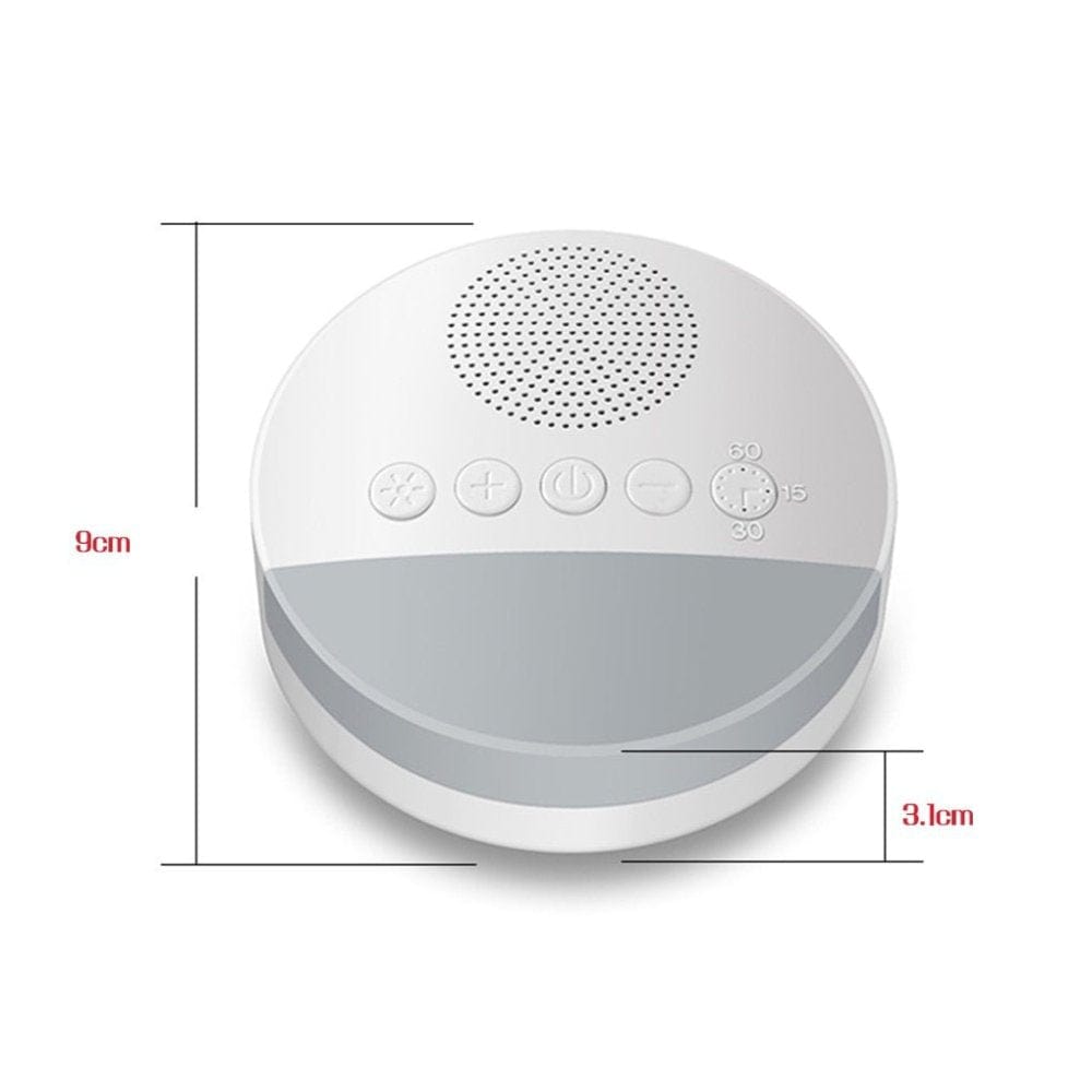 1 veilleuse / 9cm x 9cm x 3cm Veilleuse Bruit Blanc