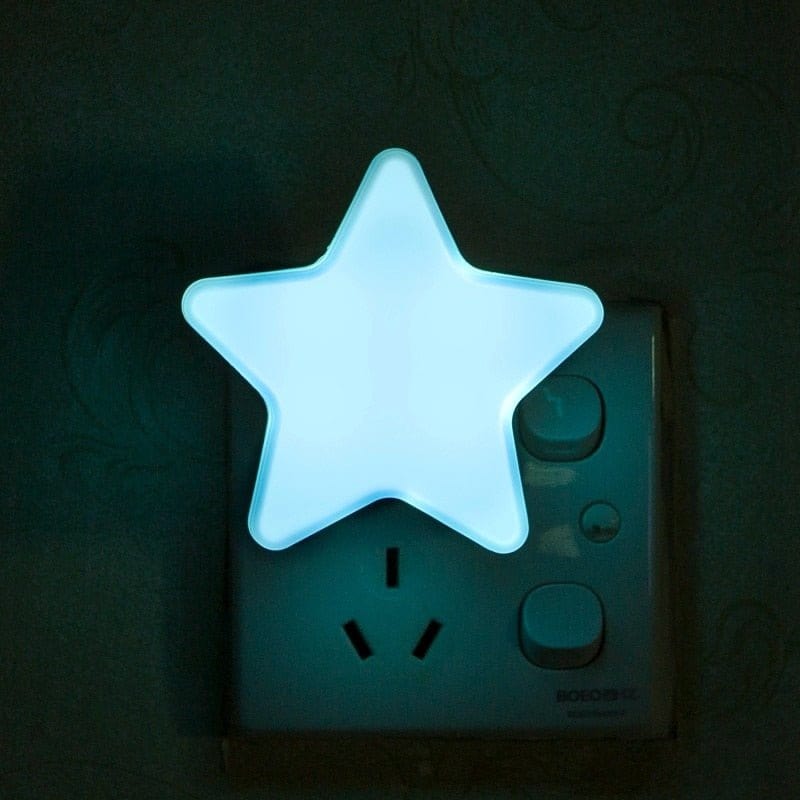 Bleu / 8cm x 8cm x 3.2cm Veilleuse Enfant Prise