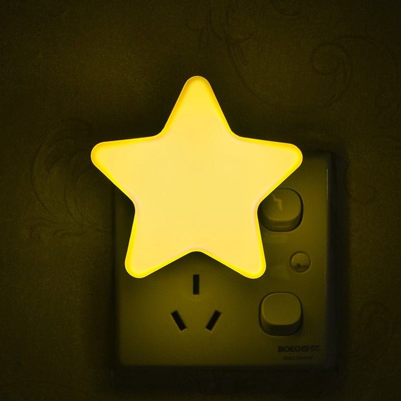 Jaune / 8cm x 8cm x 3.2cm Veilleuse Enfant Prise