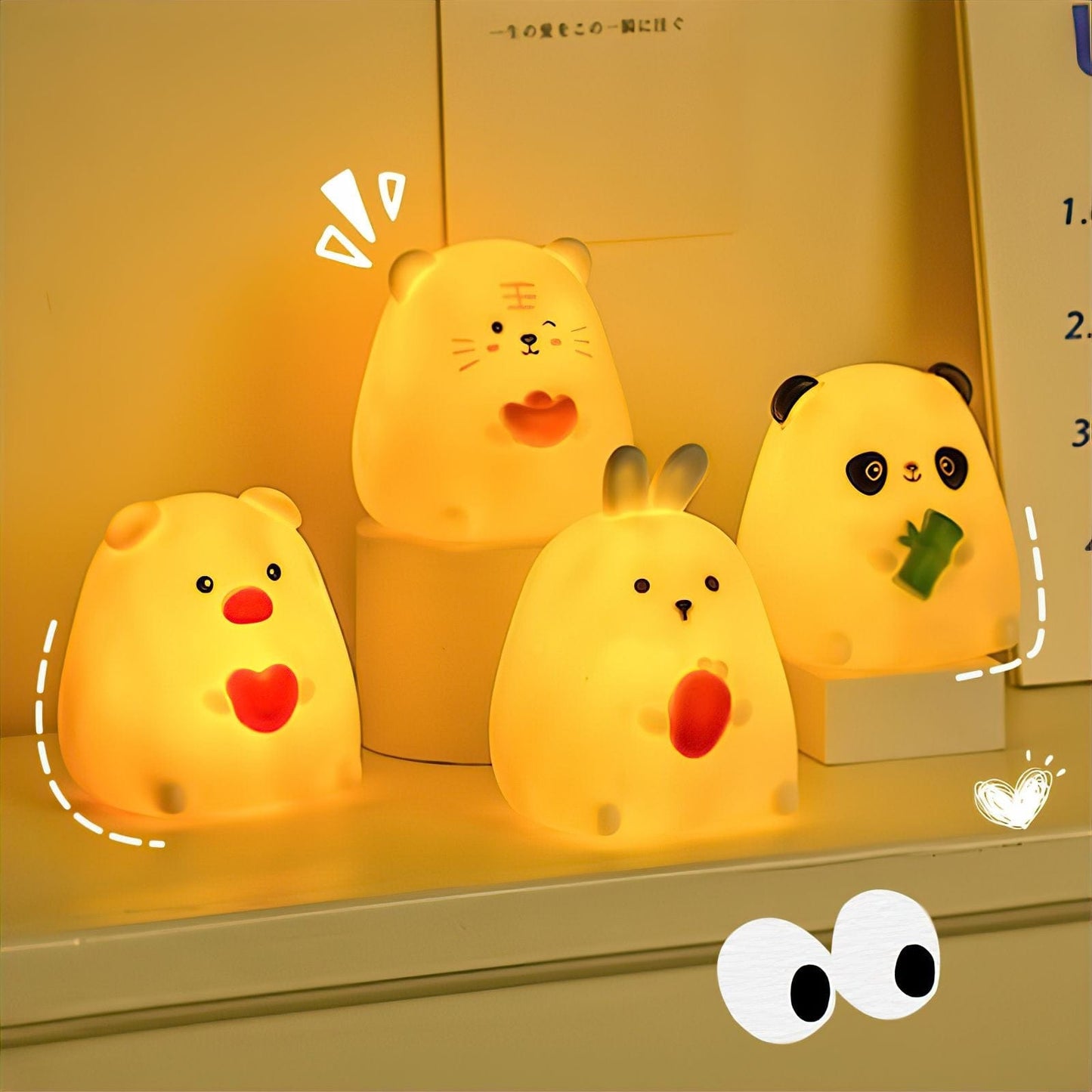 7cm x 8cm x 10cm Veilleuse Ourson