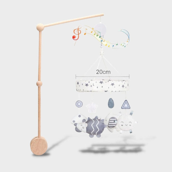 Mobile Musical Pour Lit Bébé, Poussette Rotative Chevet Cloche Hochet