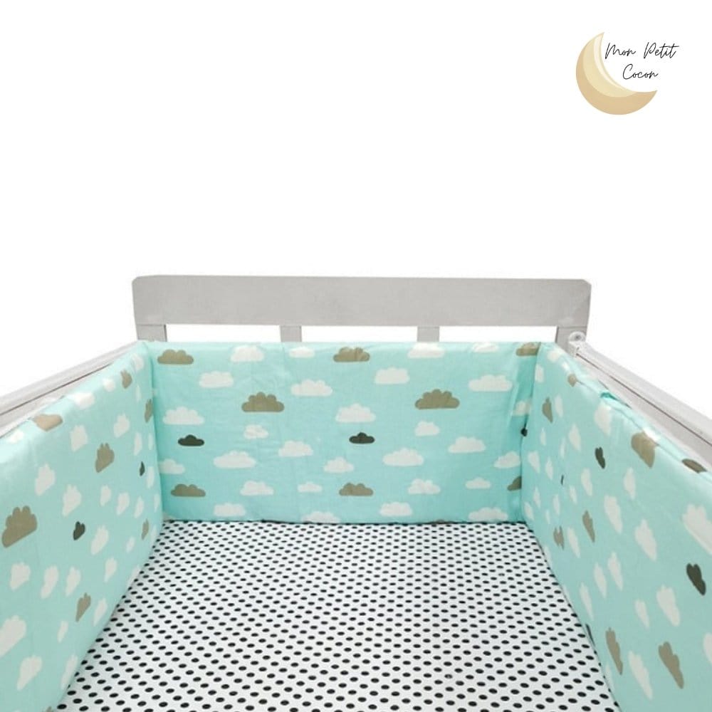 Tour De Lit Pour Bébé 70 X 140 Cm - Maille Respirante Étoiles - Protection Anti-Pincement