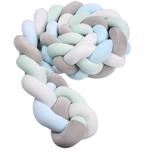 Bleu/ Vert/ Gris/ Blanc / 100 cm Tresse Contour de Lit